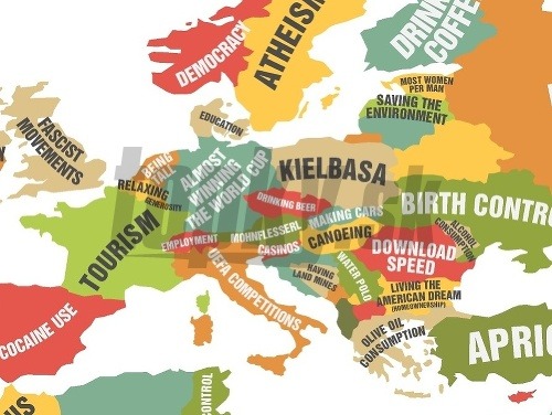 Vtipná MAPA toho NAJ